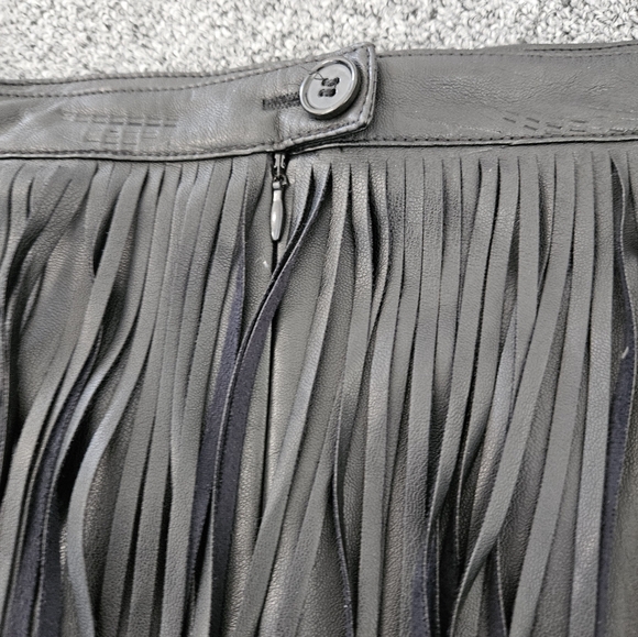 Fringe Faux Leather skirt - Picture 2 of 6